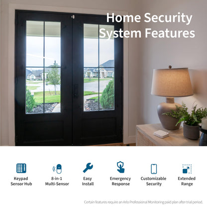 Wired Smart Home Security Alarm System with Keypad Hub – Multi-Sensor DIY Monitoring Kit