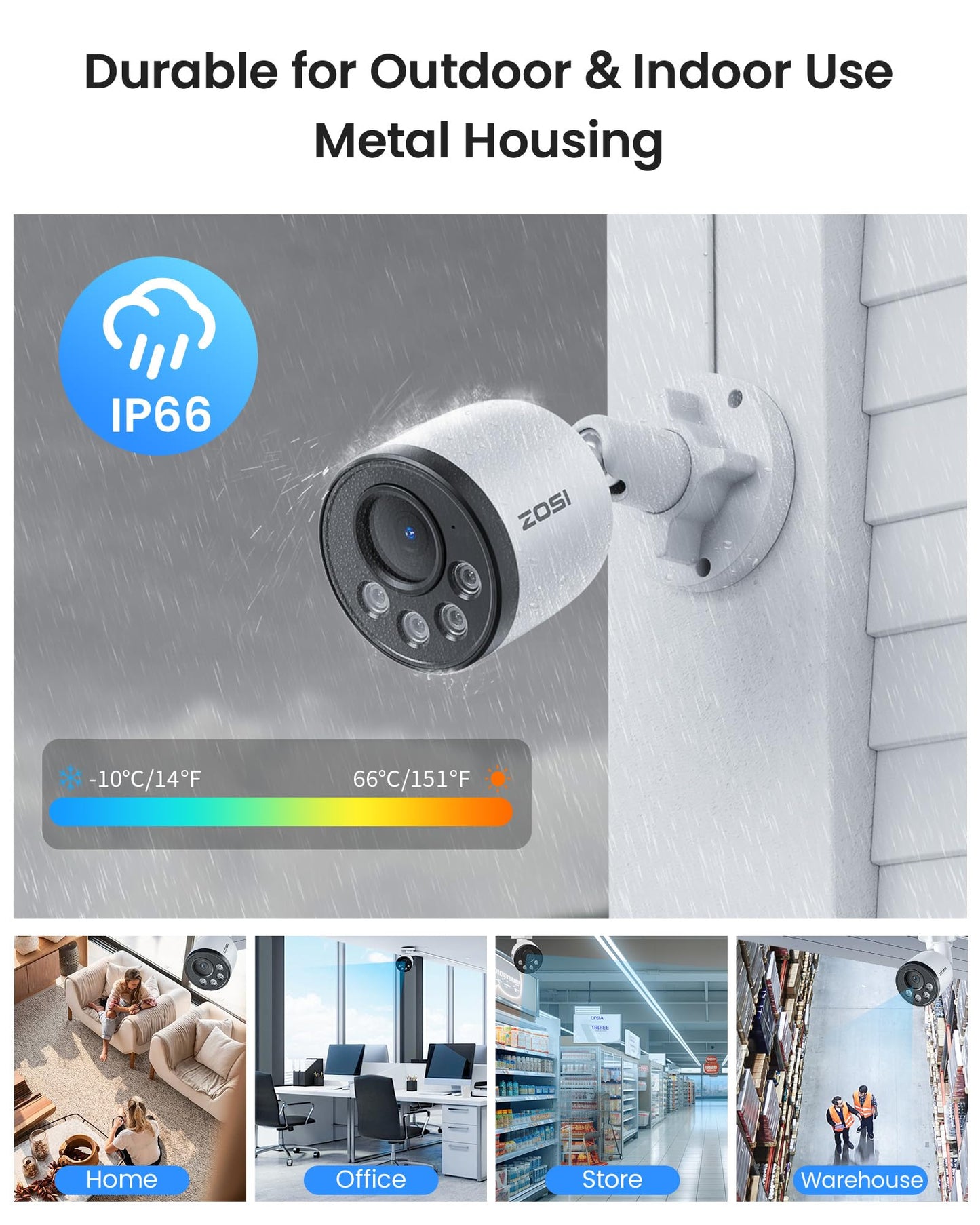 4K PoE Security Camera System with 8-Channel NVR – 4 Cameras
