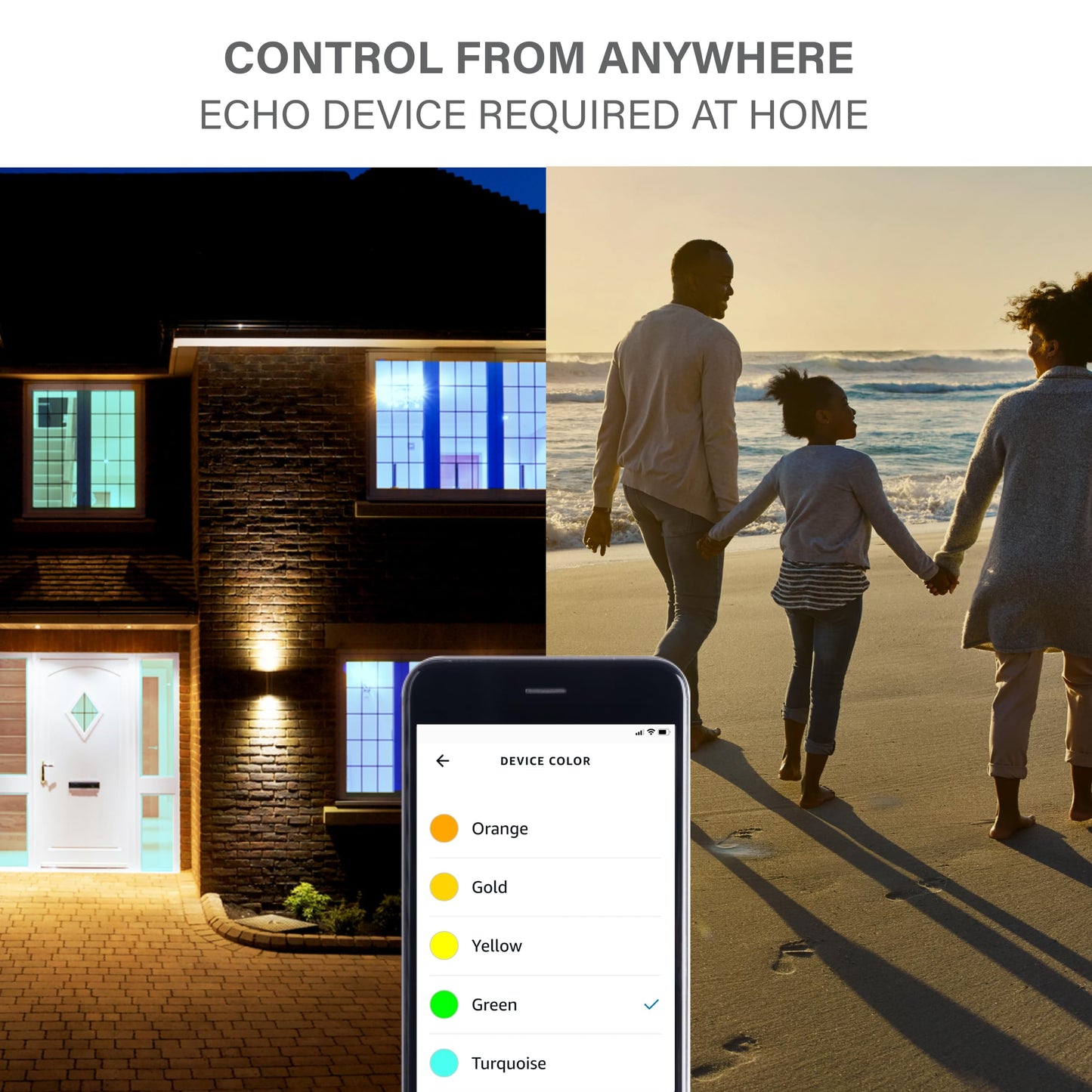 Matter Smart Multicolor LED Light Bulb (A19) – 60W Equivalent, Alexa Compatible, 800LM
