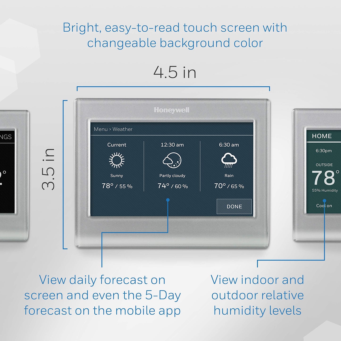 WiFi Smart Color Touchscreen Thermostat – 7-Day Programmable Energy Star HVAC Control, Alexa Ready