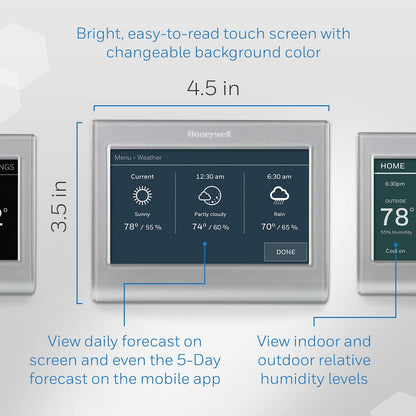 WiFi Smart Color Touchscreen Thermostat – 7-Day Programmable Energy Star HVAC Control, Alexa Ready