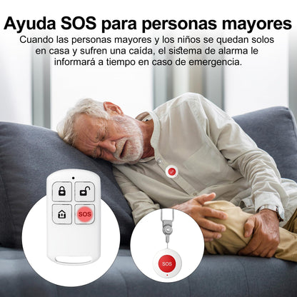 Smart Wireless Home Security Alarm Kit – 21-Piece System with Sensors, App Control, 4G/GSM & WiFi