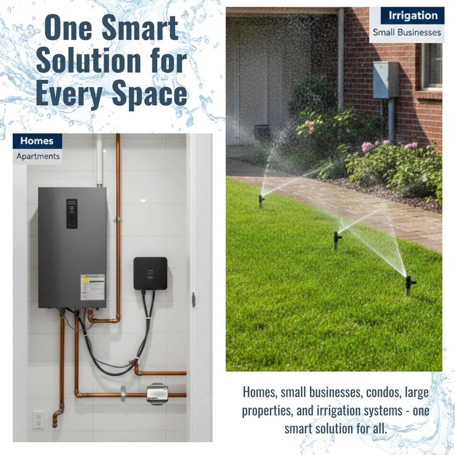Smart Clamp-On Water Flow Meter – WiFi Leak Detection System with Real-Time Monitoring, Remote Alerts, Easy Install Pipe Flow Tracker (3/4”–2”)