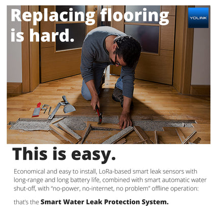Smart Water Leak Protection Kit – Automatic Shut-Off Valve Controller with Hub & Multi-Sensor Leak Detection System
