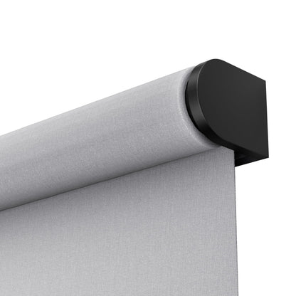 Rechargeable Motorized Roller Shades – Smart Battery-Powered Window Shade with Remote Control, Translucent Grey Fabric