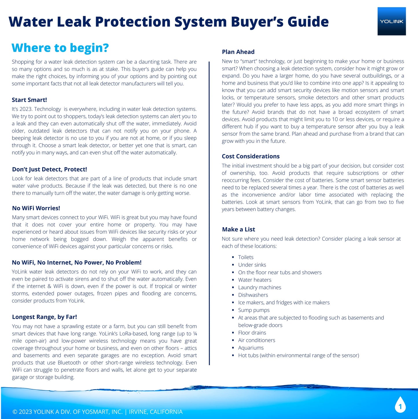 Smart Water Leak Protection Kit – Automatic Shut-Off Valve Controller with Hub & Multi-Sensor Leak Detection System
